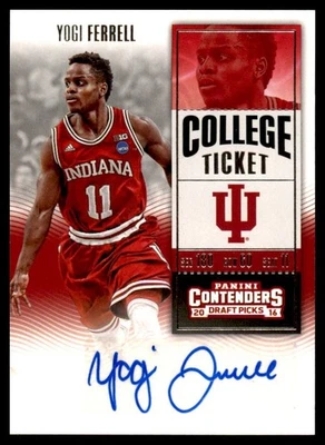 2016-17 Panini Contenders Draft Picks Yogi Ferrell #168 Autograph - Image 1 of 2