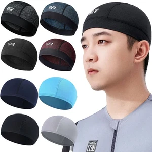 Bald Dome Skull Cap Cooling Helmet Liner Sport Beanie Hat Moisture Sweat Wicking - Picture 1 of 29