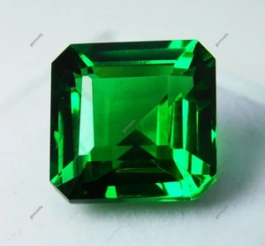 Natural Tsavorite Garnet Square Cut Green 9 Ct Certified Loose Gemstone - Picture 1 of 5