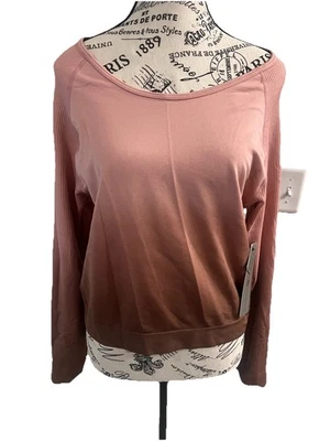 Balance женщин Athletic длинным рукавом погружения краситель розовый до коричневый - Изображение 1 из 4