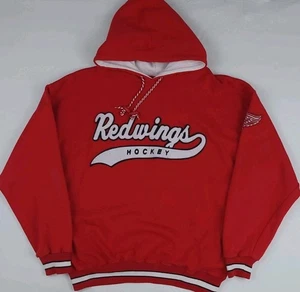 Vintage 90s Detroit Red Wings Starter Hoodie Rare NHL Sport Vtg Hockey USA XL  - Picture 1 of 5