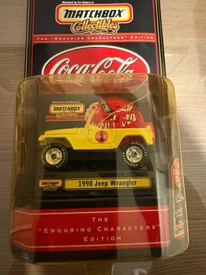 Matchbox Collectibles Coca Cola Collection 1998 Jeep Wrangler - NEW - Image 1 of 3