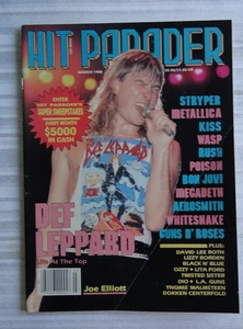 Vintage Magazine Hit Parader March 1988 Def Leppard Stryper Metallica Kiss 115 - Picture 1 of 16