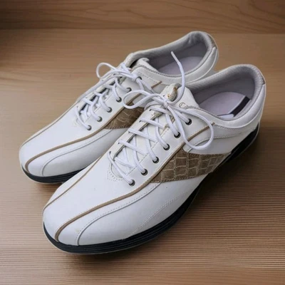 Zapatos de golf Callaway Savory 9,5 M W414 blancos marrones para mujer Foto 1 de 4