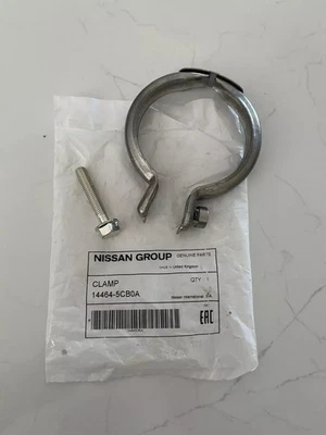 Nueva banda de abrazadera de salida de escape genuina Infiniti Turbo OEM 14464-5CB0A Q50 Q60 Foto 1 de 3