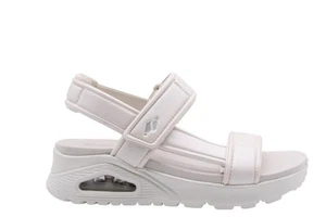 Skechers Uno Basically Bianco Perla Sandali Donna con Memory Foam Sportivi Nuovo - Picture 1 of 4
