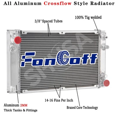 3 Row Aluminum Radiator For 1983-1988 85 86 PORSCHE 944 NON-Turbo 2.5L 2.7L Foto 1 de 4