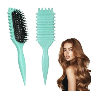 Curl Defining Hair Brush, 2025 Flash Styling Brush for Curly Hair, Green  - Picture 1 of 4