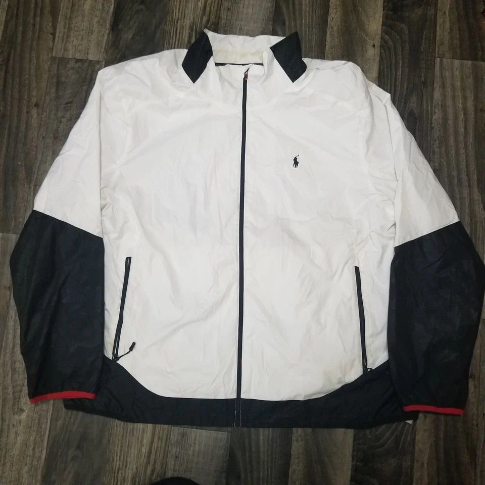 Polo Ralph Lauren Sport Performance Cremallera Completa Para Hombre Rompevientos Big Pony Talla 3XLT Foto 1 de 4