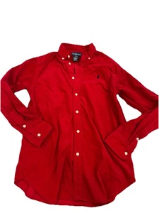Ralph Lauren Boys youth size large (14- 16) red corduroy button down Shirt - Picture 1 of 11
