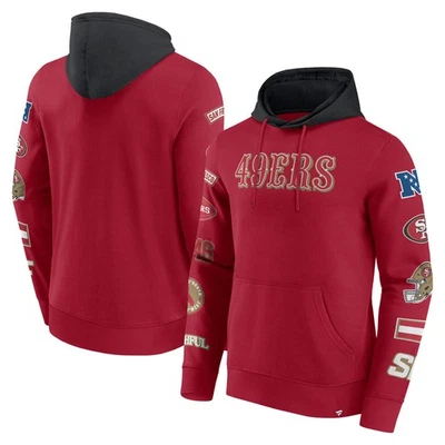 NFL Hoody San Francisco 49ers Fleece Patched Out Kaputzenpullover hooded Sweater - Bild 1 von 3