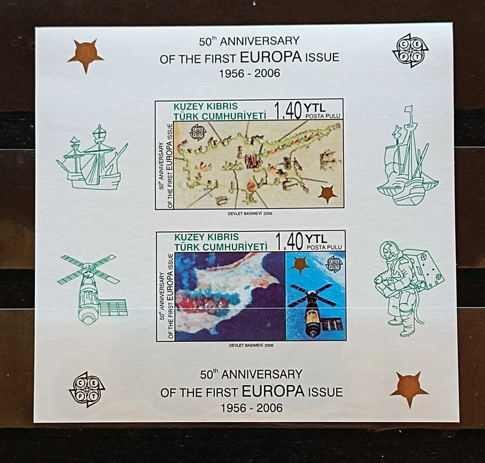 TURKEY 2006 EUROPA CEPT MNH Miniature sheet Non-perforated  (HB sin dentar) - Imagen 1 de 2