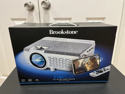 Kit de proyector de cine en casa Brookstone Cineplay todo en uno BSPJ4802KIT NUEVO Foto 1 de 2