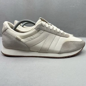 Kizik Milan Mens Size 11 (D) Shoes Bone Suede Hands Free Slip On Comfort Sneaker - Picture 1 of 8