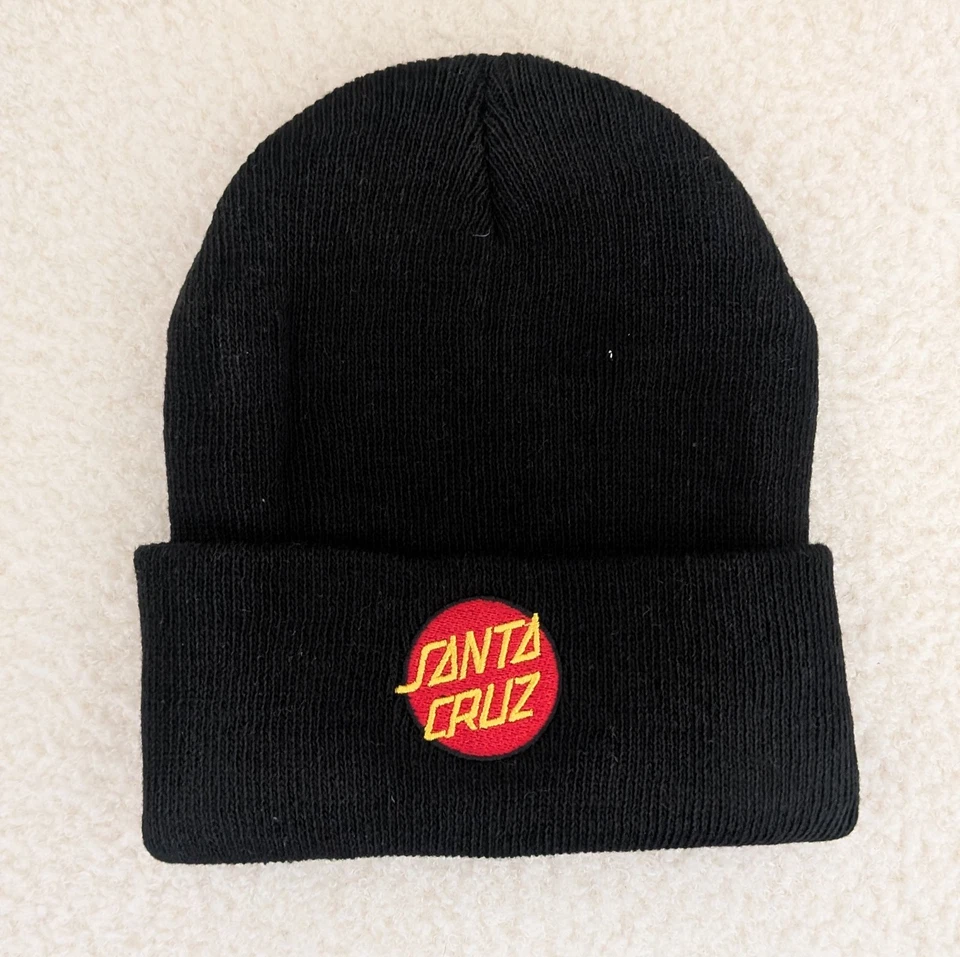 Gorra Santa Cruz Skateboards Beanie (Negro) Punto Puños Foto 1 de 3