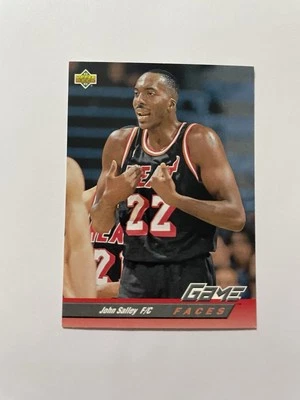 1992-93 Upper Deck Basketball Card #497 Game Faces John Salley Miami Heat - Image 1 of 2