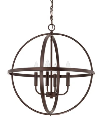 Capital Lighting 317542 4灯23英寸W锥形蜡烛吊坠 — 第 1/4 张图片