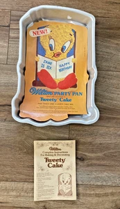 Wilton Vintage Cake Pan Tweety Bird Looney Tunes  2105-3201 NOS New Instructions - Imagen 1 de 3