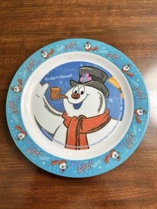 Vintage Frosty The Snowman Children’s Plate KCare Christmas Melamine - Picture 1 of 3