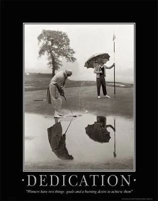 Golfing Motivational Poster Print Antique Golf Balls Club House Wall Art Decor