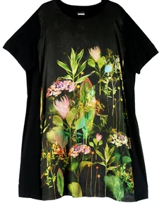 NEW Marina Rinaldi Ezio Floral Short-Sleeve Minidress in multi SZ XL #D7891 - Picture 1 of 9