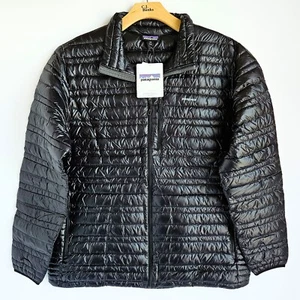 Patagonia Ultralight Goose Down Jacket Mens XXL 800 Fill Black 84757 New w/ Tag - Picture 1 of 6
