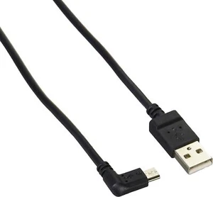 ELECOM MICROUSB Cable L-shaped 2A Output A-Microb USB2.0 Black 1.2m TB-AMBX - Picture 1 of 3