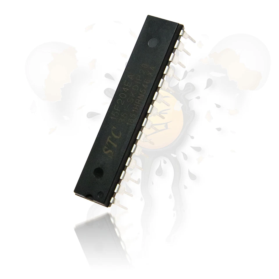 Microcontrolador STC15F204EA 80C51 8051 DIP-28 ISP IAP 10 bits ADC 3,8-5,5V Foto 1 de 1