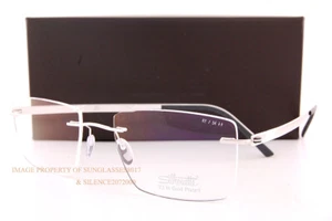 New Silhouette Eyeglass Frames Venture 5558 KY 7000 Pure Rhodium 23KtGold Plated - Picture 1 of 5