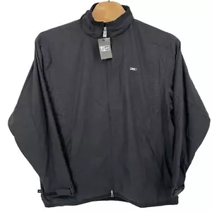 Chaqueta cortavientos vintage 2007 para hombre negra Nike Jordan Air Force One cremallera completa - Imagen 1 de 7
