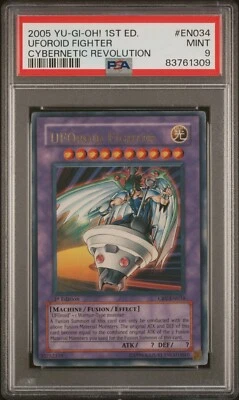 Yu-Gi-Oh! UFOroid Fighter, Ultra Rare, 2005, CRV-EN034, 1st Ed, PSA 9 - Image 1 of 2