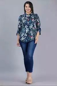 Women Top Floral 3/4 Sleeve - Picture 1 of 3