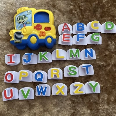 Leap Frog Fridge Phonics Bus Magnetic Letter Set 25 Letters Missing “H” Works! - Image 1 of 4