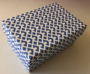 DECORATIVE COLORFUL GIFT/STORAGE BOX, Recycled paper - SM Blue - Picture 1 of 4