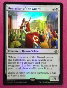 MTG FOIL Recruiter of the Guard Conspiracy: Take the Crown NM A - Picture 1 of 2