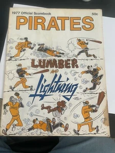 Libro de marcadores oficial de los Piratas de Pittsburgh 1977 contra Filadelfia - Imagen 1 de 2