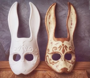 Bioshock 1/2 Splicer Bunny Mask Full/Damaged UNPAINTED - Picture 1 of 6