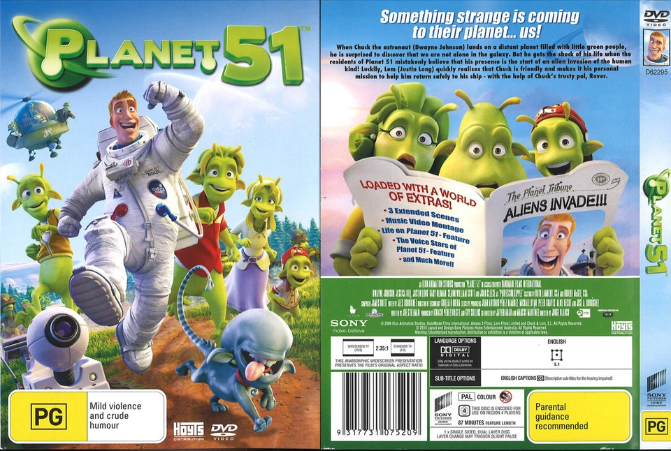 162D NEW SEALED DVD Region 4 PLANET 51 - image 1 of 1