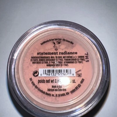 (293,17/10g€ /kg Bare Minerals  Rouge *statement radiance*  0,85g - Bild 1 von 3