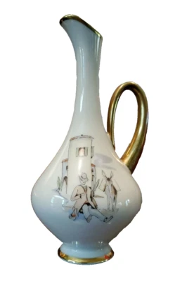 复古瓷花瓶罐 Alka Kunst Bavaria 中世纪现代午睡 — 第 1/4 张图片