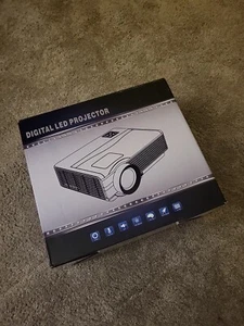 Android LED Projector Full HD Bluetooth Wireless WiFi Home 1080P Movie Video VGA - Picture 1 of 3