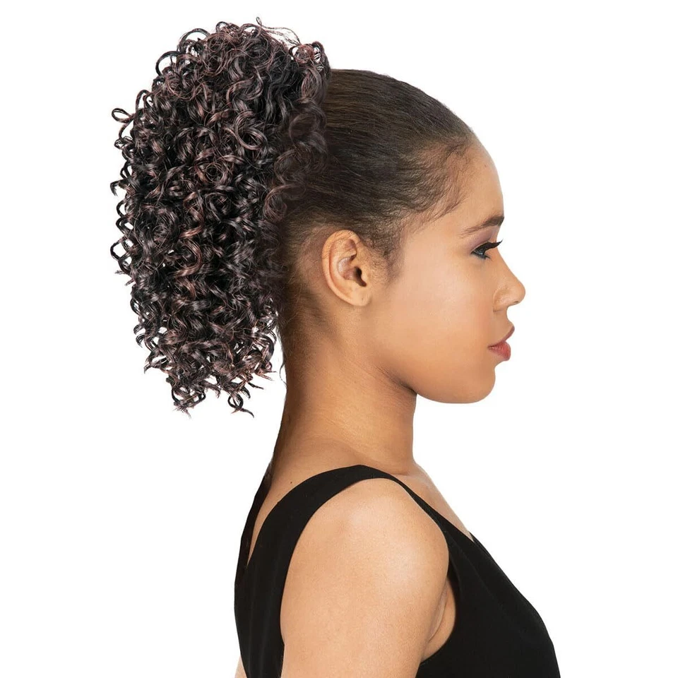 全新 BORN FREE SYNTHETIC DRAWSTRING PONYTAIL Curly 风格 - 0385 JASMINE — 第 1/1 张图片