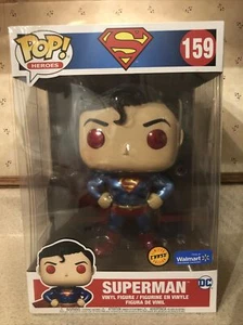 Funko Pop Jumbo DC Comics SUPERMAN Chase 10 Inch Walmart Exclusive IN HAND! - Picture 1 of 7