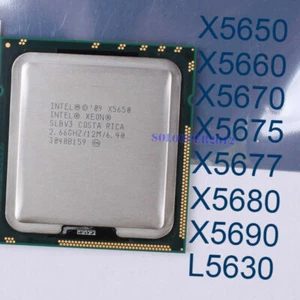 Intel Xeon X5650 X5660 X5670 X5675 X5687 X5680 X5690 CPU Processor LGA 1366 - Imagen 1 de 11