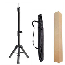 Tripod Stand for Canvas Block Head Adjustable Wig Head Stand Holder for Cosmetol