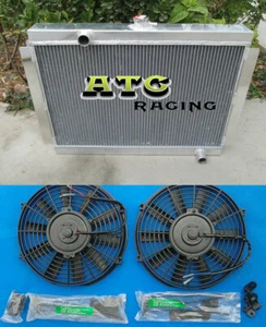 Aluminium For 75-78 Nissan Datsun 280Z Fairlady Z S130 2.8L l6 Radiator+Fan - Picture 1 of 7