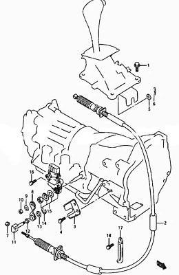 CABLE DE CAMBIO OEM CABLE DE SELECCIÓN DE ENGRANAJES de transmisión automática para SUZUKI VITARA 1.6 2.0 Foto 1 de 4