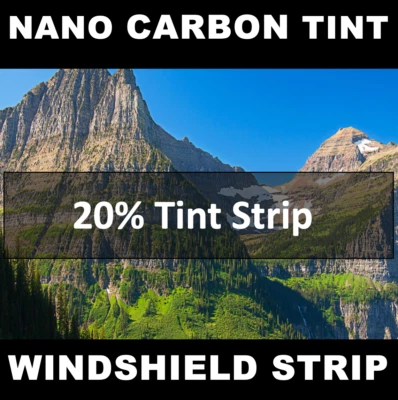 GMC Acadia Windshield tint strip precut 20% Nano Carbon - Image 1 of 4