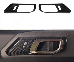 FOR 2023-2025 Ford BRONCO dry carbon fiber door handle frame panel trim 2PCS - Picture 1 of 9