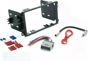 Double DIN Stereo Installation Kit for Select 2000-2013 GM Vehicles Black New - Picture 1 of 6